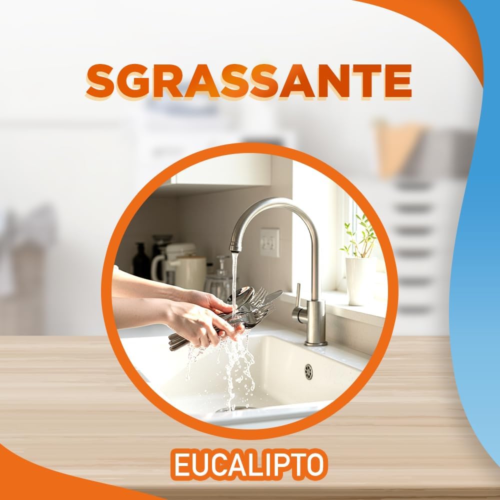 Sole Detersivo Piatti Eucalipto detergente liquido per stoviglie