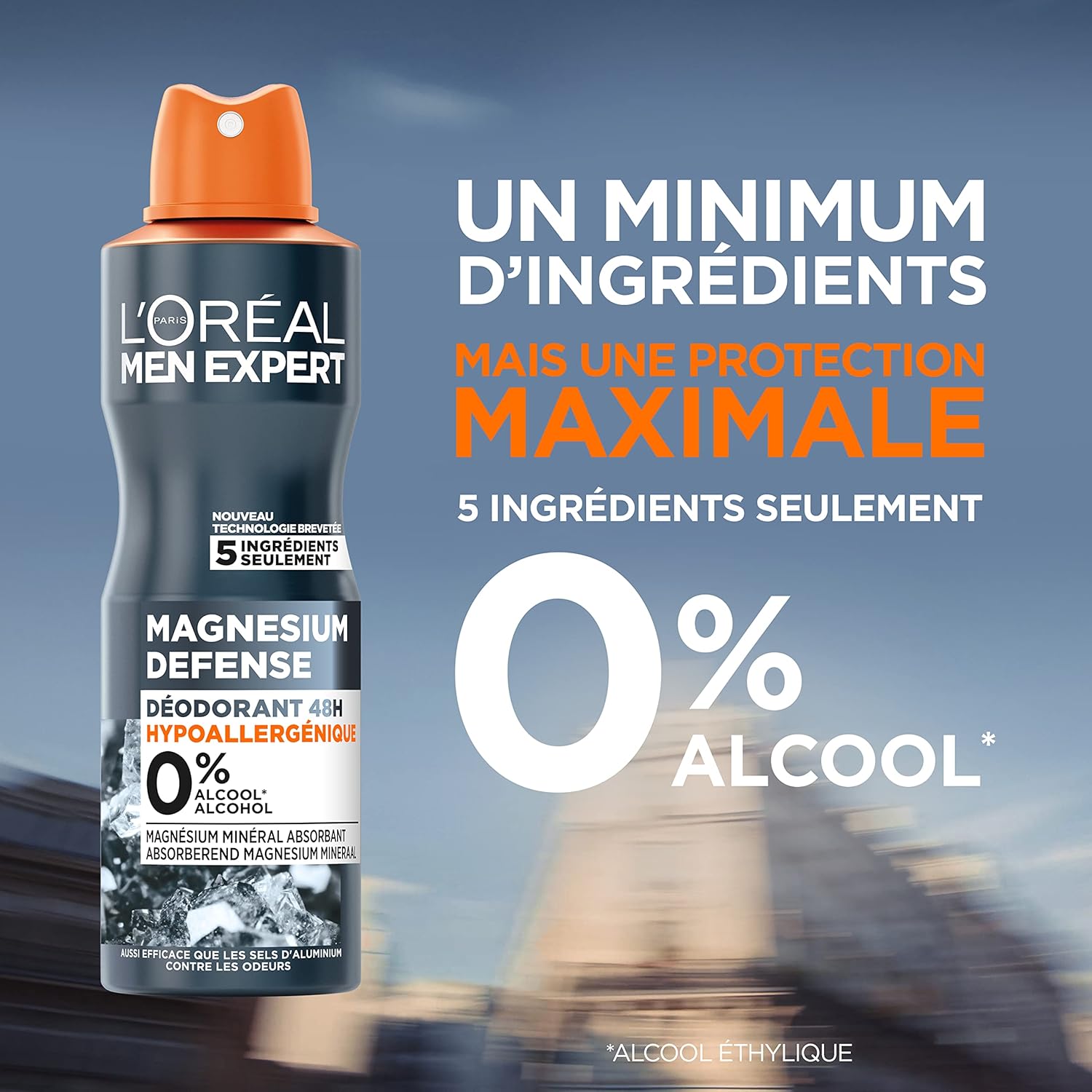 L'Oréal Men Expert Magnesium Defense Deodorante Spray 48h Pack 6 x 150 ml