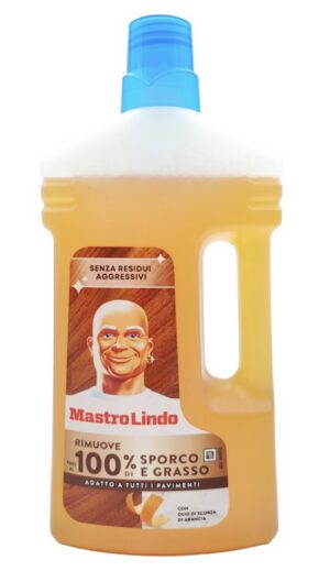 Mastro Lindo Detersivo Pavimenti 930 mL con olio di scorza d'arancia
