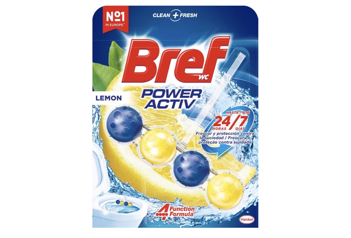 Bref Power Active Limone tavoletta detergente WC profumata