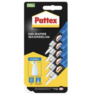 Pattex Colla Cianoacrilata Multiuso confezione da 5 tubetti
