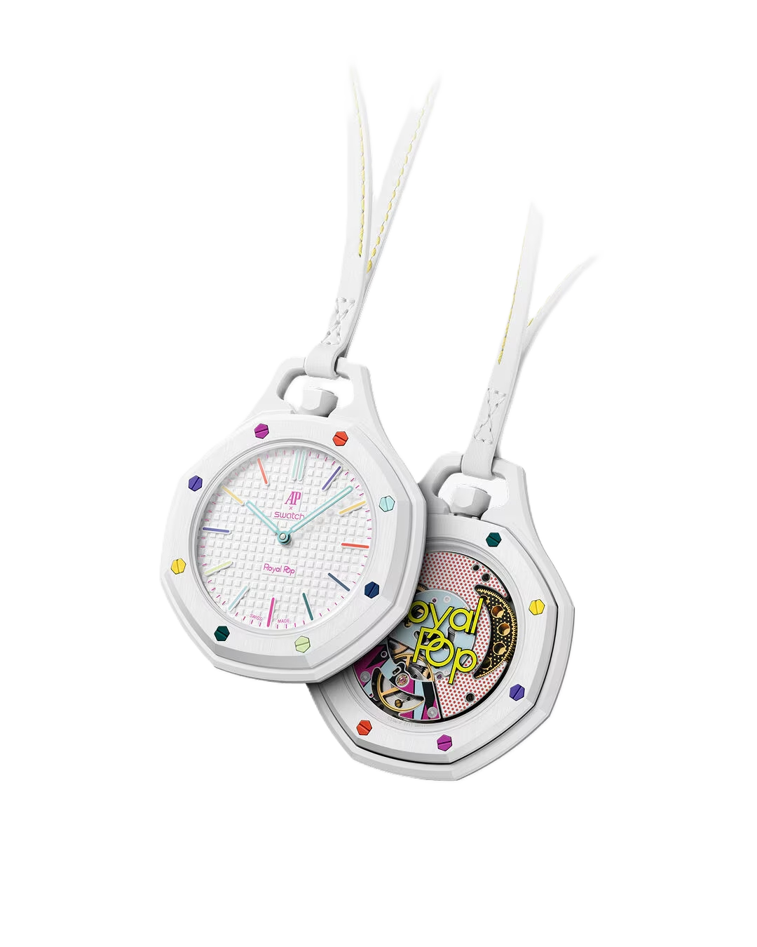 Swatch x Audemars Piguet Royal Pop Huit Blanc SSX03W100N orologio bianco
