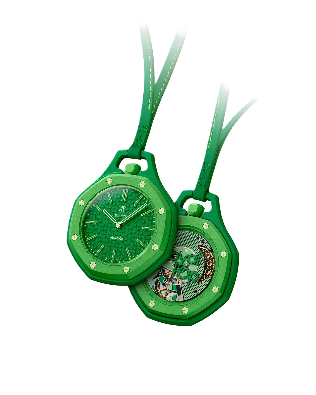 Swatch x Audemars Piguet Royal Pop Green Eight SSX03G100N orologio verde